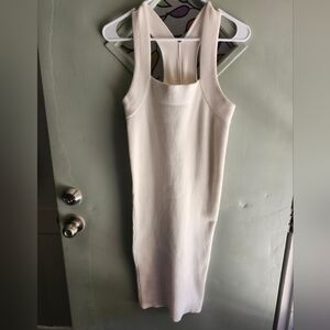 525 Ribbed Ottoman Dress Cream Womens Size XS